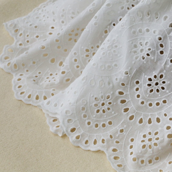  The Design Cart Off White Cotton Lace (0.5 Inches) (10