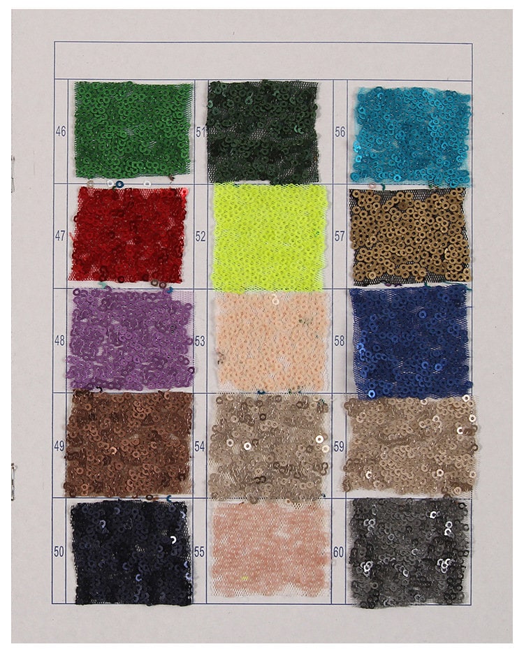 Sequine Color 19 Colors Sequin Fabric, Sparkler Sequins Fabric, Full Sequined Mesh ...