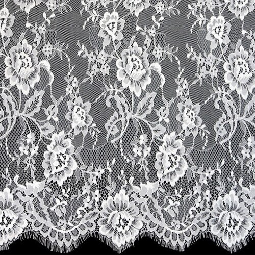 Soft Chantilly Lace Fabric in off White Rose Motif Lace - Etsy
