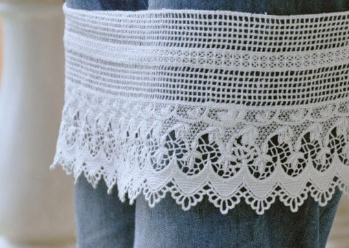 WIDE White Cotton Lace, Hollowed Out Crochet Lace, Antique Lace Trim, Cotton Lace Trim 1 Yard