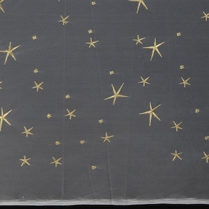 Stars Lace Fabric Exquisite Tulle Lace Fabric ,Star Floral Embroidery Metallic Bridal Gown Lace Fabric by Yard