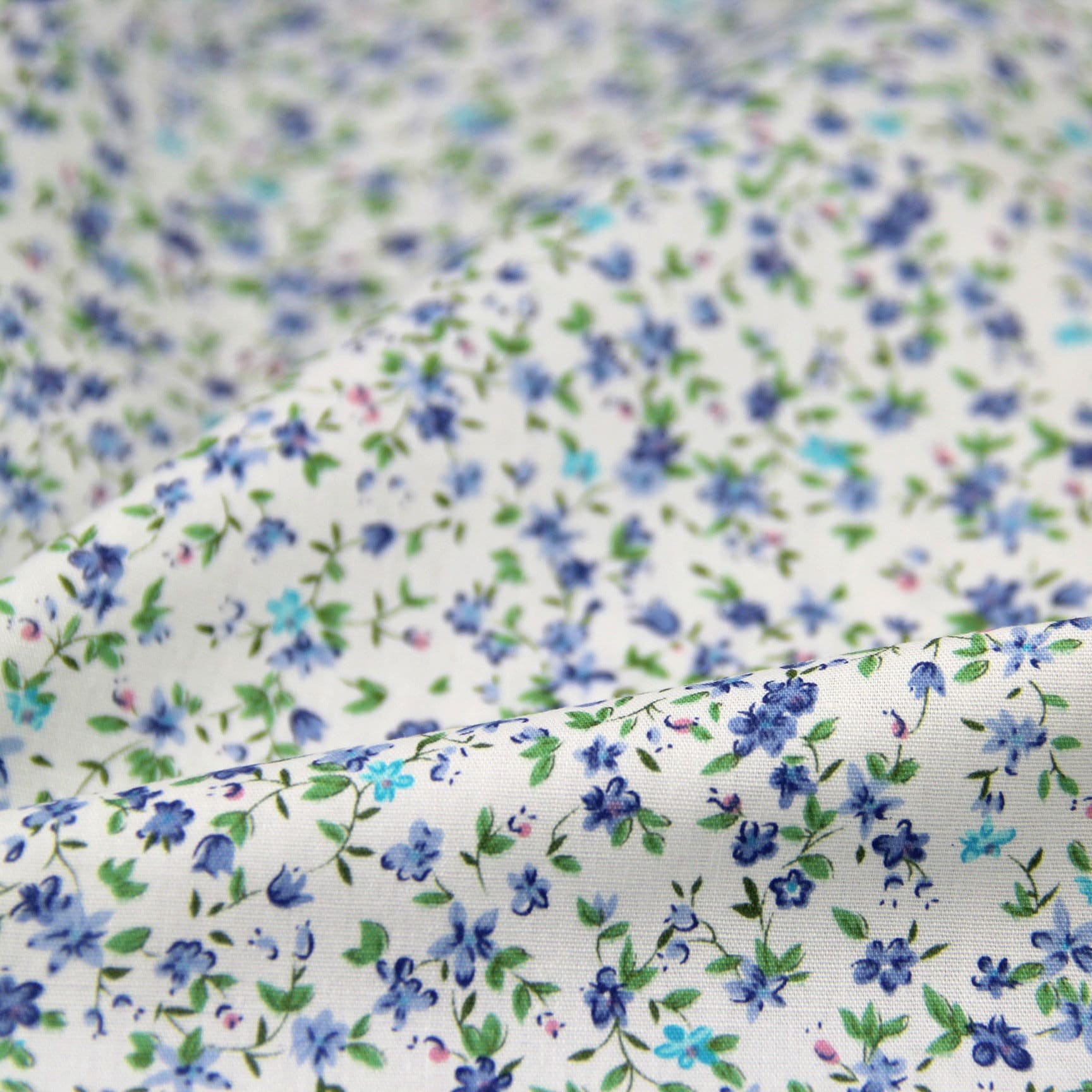 100% Cotton Fabric/ Floral Cotton/ Chic Flower Floral Cotton Fabric ...
