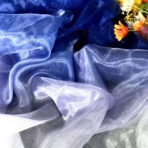 1 Meter Stiff Organza Fabric, Gauze Fabric For DIY Supplies,Party Decor,Iridescent Organza,Cosplay,Tulle Lace Fabric