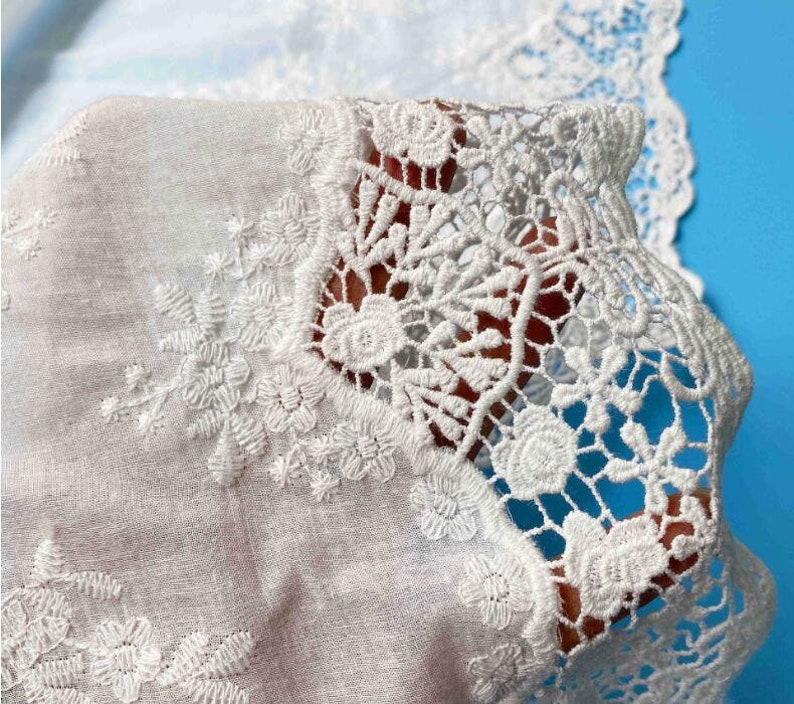 Baby Skirts Crochet Cotton Lace Embroidered Fabric By Yard For Blouse Formal Wear Lady Dress