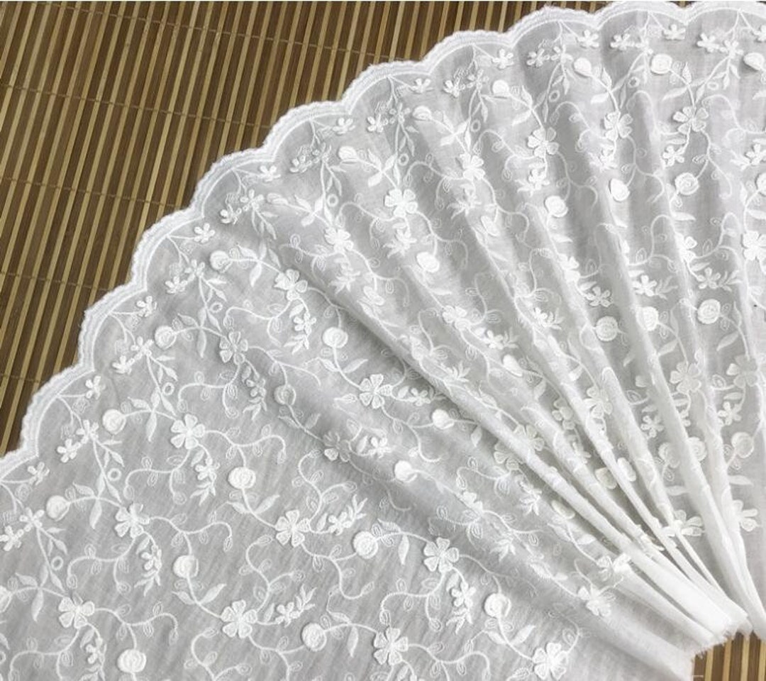 Cinta De Costura De Encaje De Algodón Beige, Ribete De Encaje De Guipur
