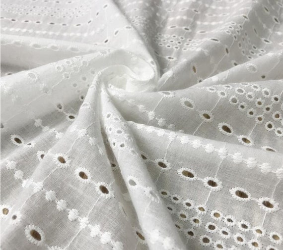 épine lace cotton panier white Off White Cotton Lace Fabric by the Yard, 3D Floral