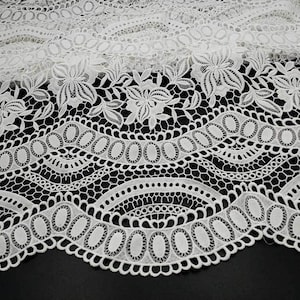 Guipure Venice Heavy Lace Fabric By The Yard, 2019 New Items, Milk Silk Embroidered Lace