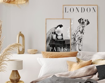 2 Fashion Prints. Digital Prints. Luxury Fashion Poster Art. Fashion Black White Photography. Downloadable Poster Fashion. Black and white.