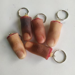 Realistic Severed finger keychain