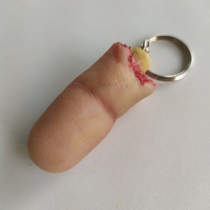 Realistic Severed finger keychain image 2