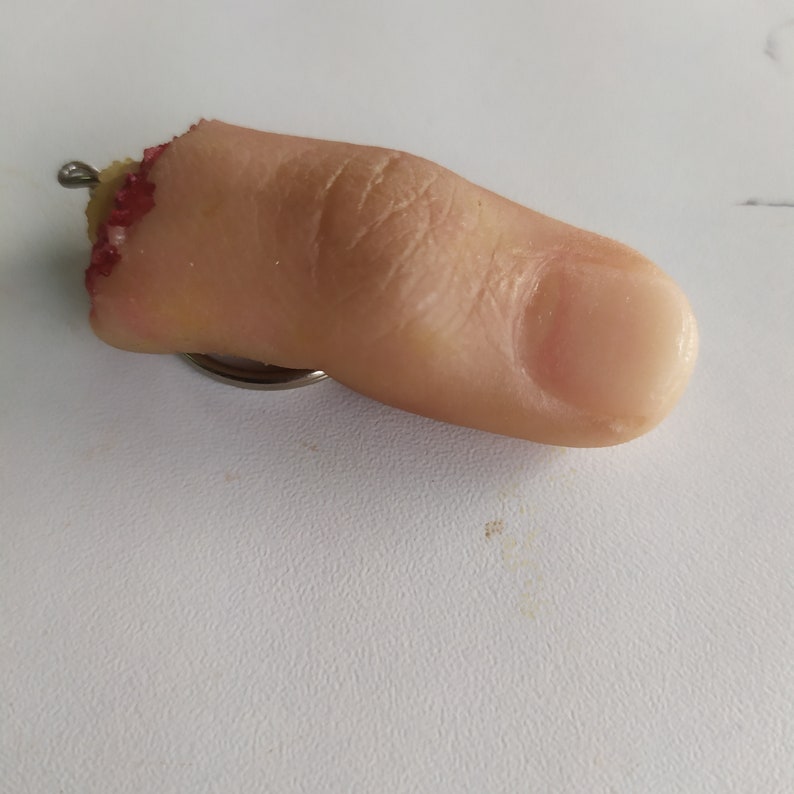 Realistic Severed finger keychain image 4