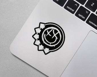 Blink 182 Smiley Face Logo Vinyl Decal - decorative decal for cars, laptops, windows, mugs, glass, etc.