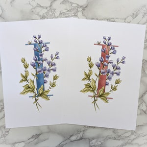 I de Índigo. Una I rosa o azul con Índigo entrelazado y un abejorro. Queda preciosa en una habitación infantil. Se puede personalizar.