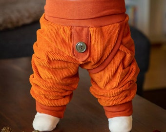 Corduroy pants, split pants, grow with your child! diaper free