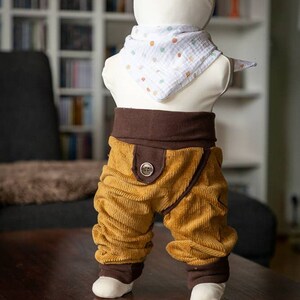 Barrier pants, split pants made of corduroy, grow with you Diaper free image 2