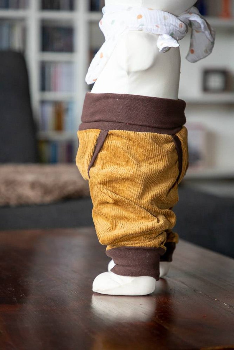 Barrier pants, split pants made of corduroy, grow with you Diaper free image 5