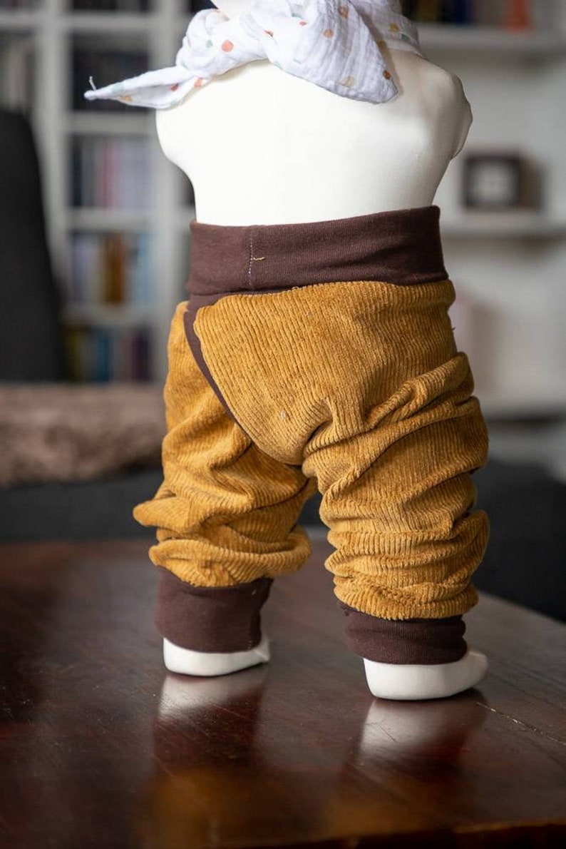 Barrier pants, split pants made of corduroy, grow with you Diaper free image 4
