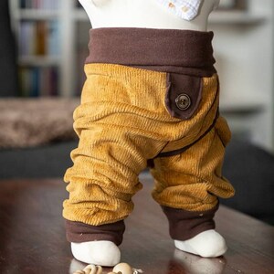 Barrier pants, split pants made of corduroy, grow with you Diaper free image 6