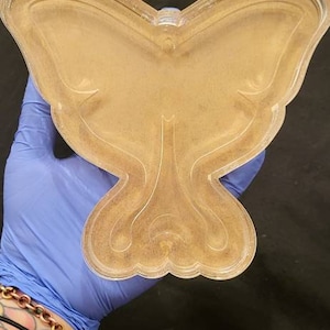 luna moth with mini moon silicone mold for resin