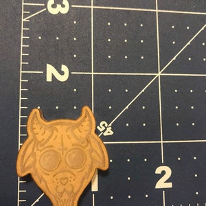 Mini demon goat with inverted cross silicone mold for resin