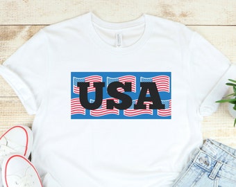 USA T-shirt, America Shirt, 4th of July Gifts, Fourth of July Apparel, 4th of July Outfits, USA Shirts, Patriotic Tee, Unisex, High Quality