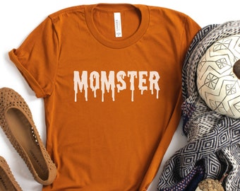 Momster Halloween Shirt, Momster T-Shirt, Halloween Shirts for Women, Halloween Crewneck, Funny Halloween Top, Gift for Mom, New Mom Gift