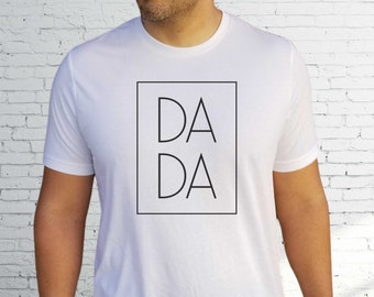 Da Da Da Square Shirt, Papa T Shirt, Dad T Shirt, Dada Shirt, New Dad Shirt, Schwangerschaft Ankündigung Shirt, Neue Papa Geschenk, Daddy T-Shirt, Dada T-Shirt