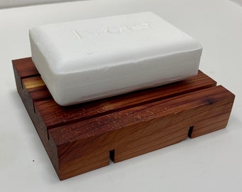 Wooden Soap Dish, Soap Dish, Wooden Soap Holder, Soap Rack, Cedar Handmade Soap Draining Dish