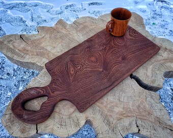 Personalized Hardwood Charcuterie Board, Cheese Tray, Serving Board, Sapele Charcuterie Board, Bestseller