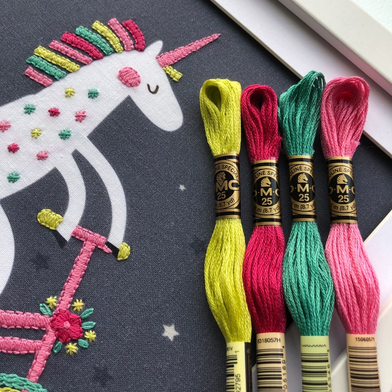 Unicorn embroidery kit creative design hand embroidery gift  etsy Unicorn embroidery kit creative design hand embroidery gift  etsy