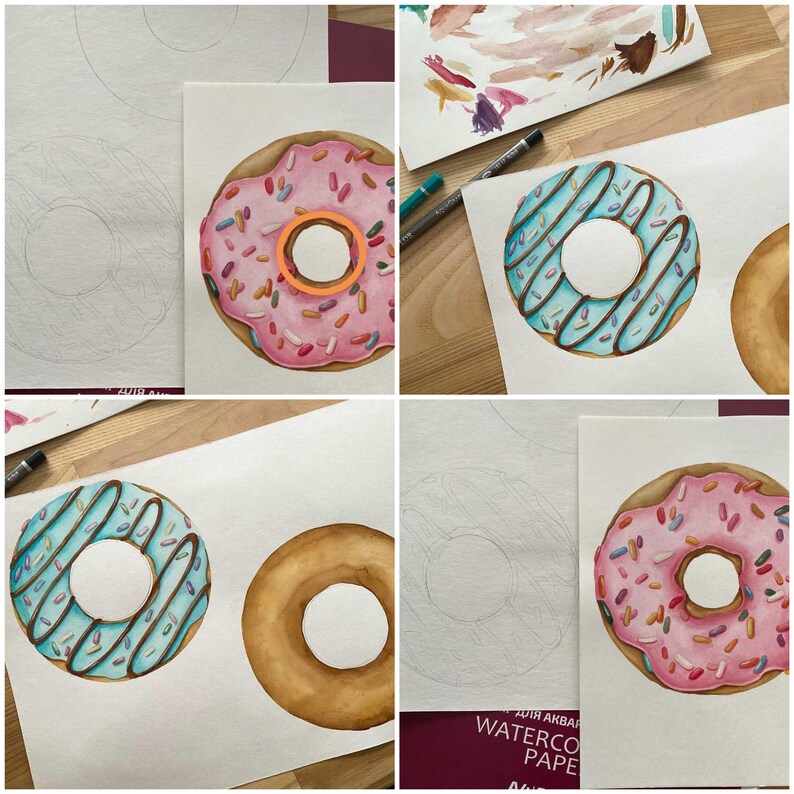 Kissen Spielzeug Donuts personalisierte Kinder Kissenbezug, Spielzimmer Dekor, Geschenk für Kinder, Kissen Bild 7