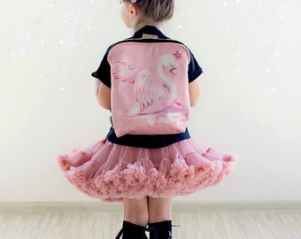 Schwan Rose Rucksack für Kinder, Kinderrucksack, Kinderrucksack, bedruckter Rucksack