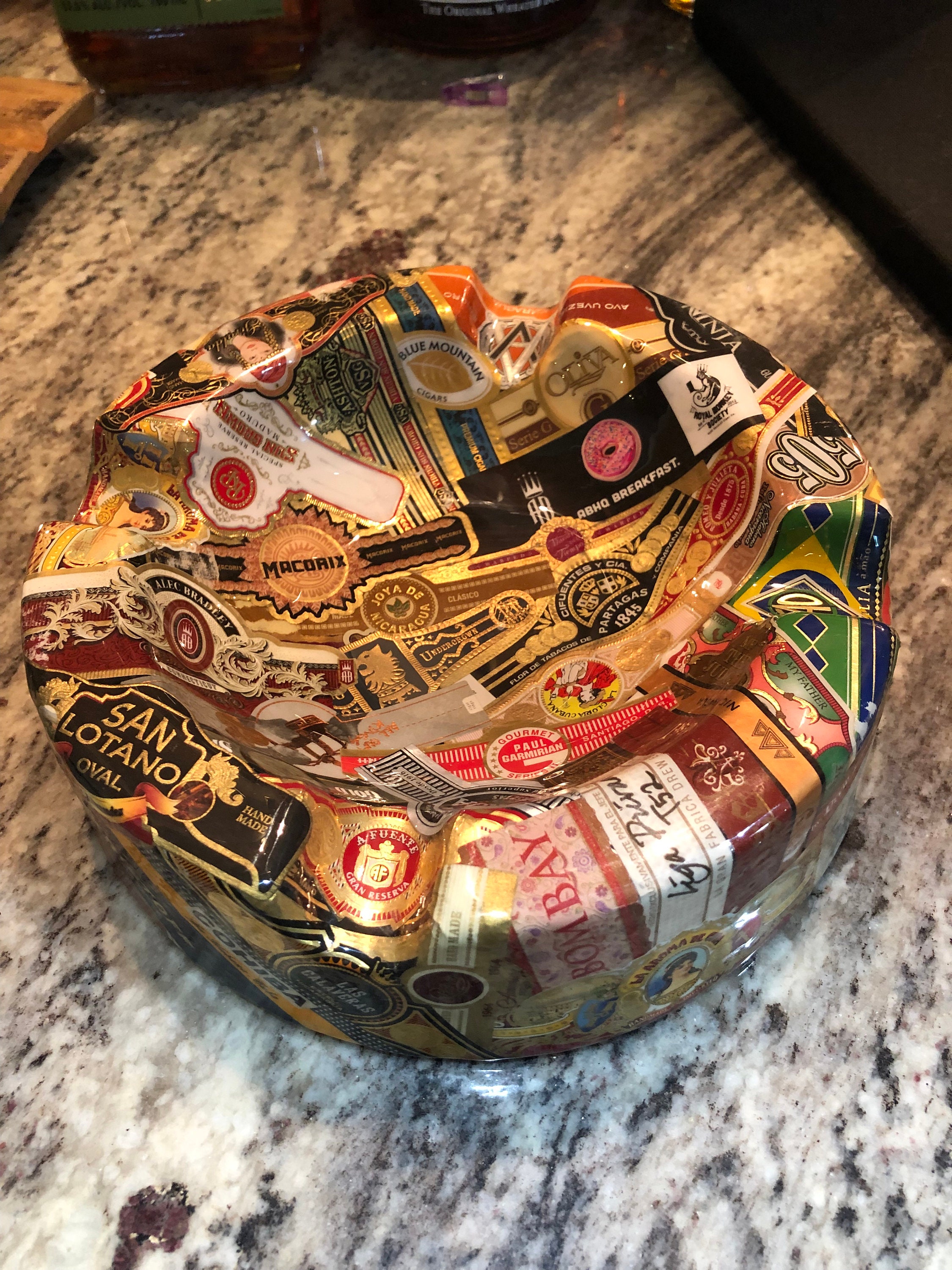 Cigar Band Ashtray Etsy