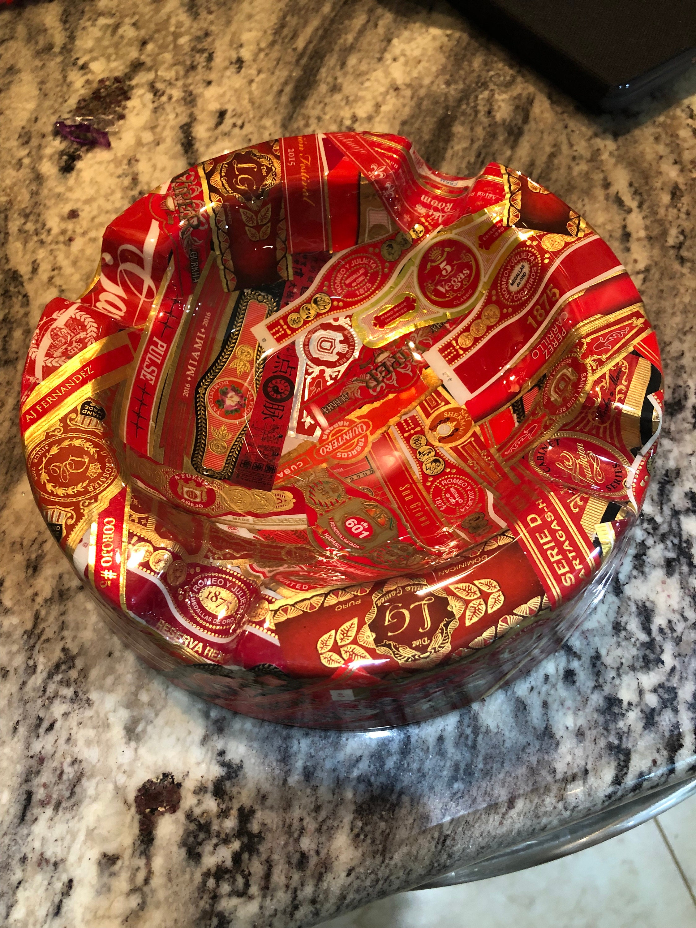 Cigar Band Ashtray Etsy