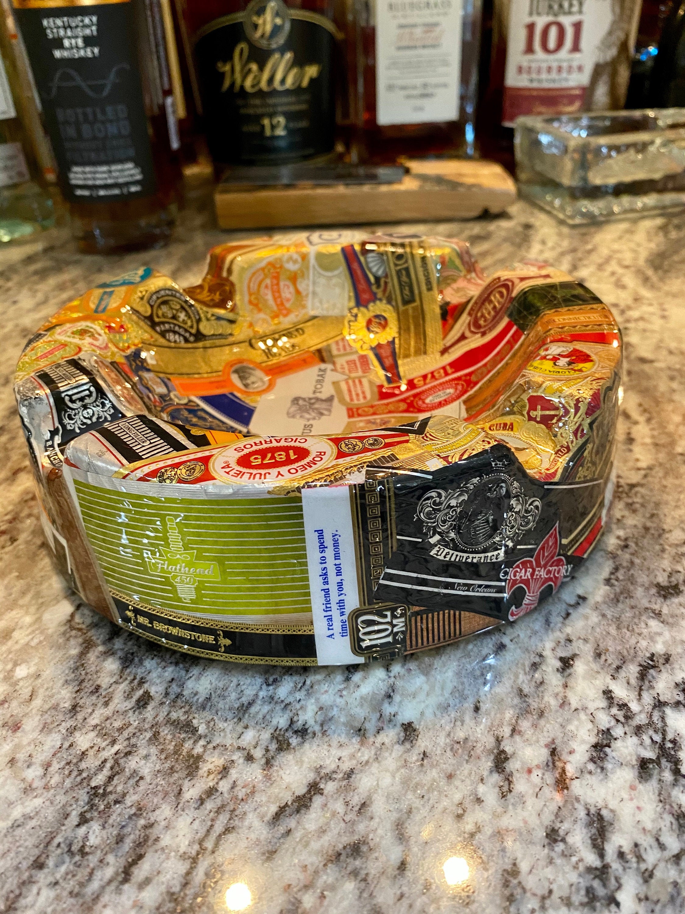 Cigar Band Ashtray Etsy