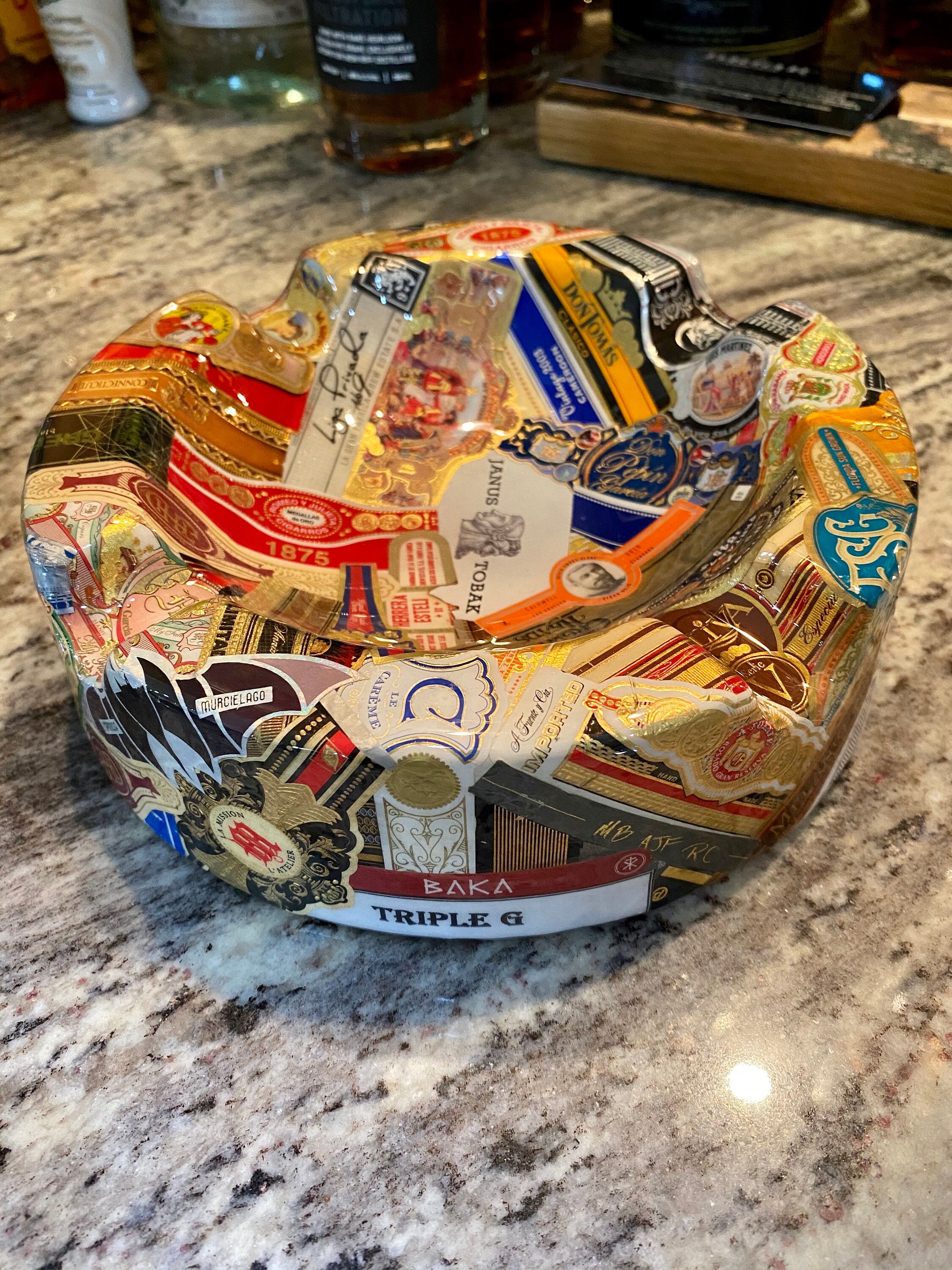 Cigar Band Ashtray Etsy