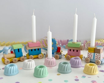 B-stock!!! Pack of 10 mini Gugelhupf candle holders, cake, candle holder, children's kitchen, birthday decoration, gift, shop