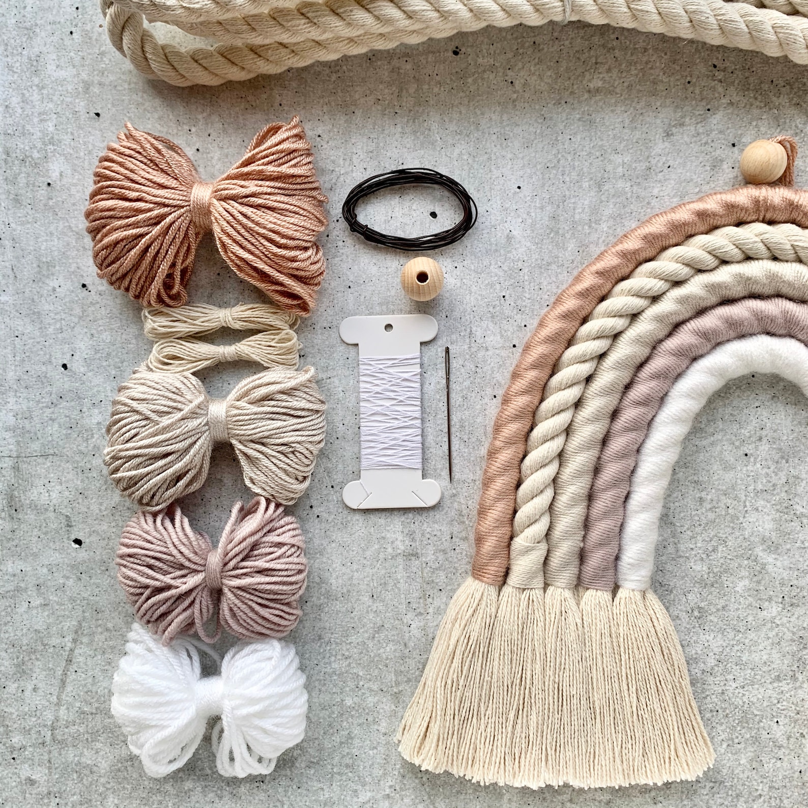 DIY Kit Boho Rainbow Rainbow Kit Box Wall Decoration Wall - Etsy