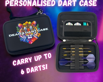 Personalisierte Dart-Tasche: Individuelles Design, Dart-Aufbewahrung in XL oder klein