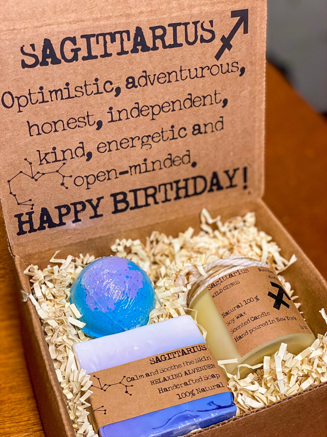 Sagittarius Gift Set Sagittarius Gift Box Sagittarius Gifts Etsy