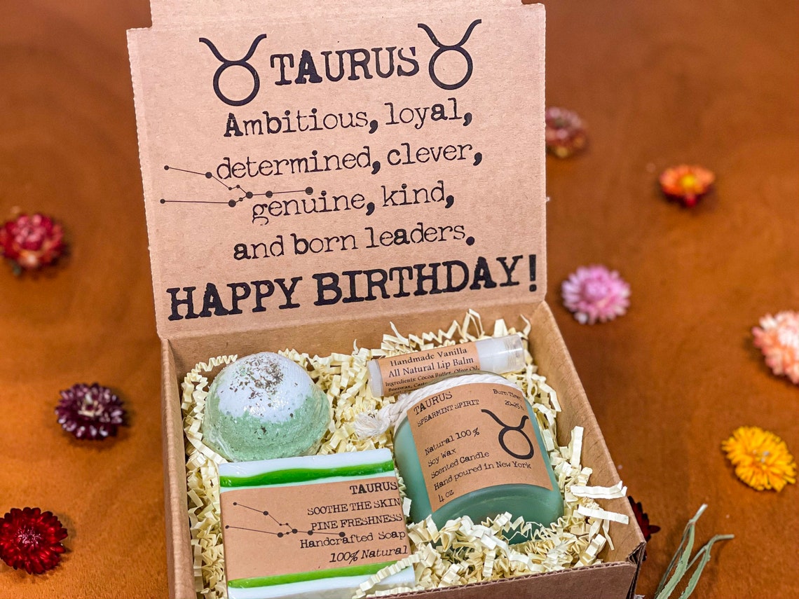 Taurus Gift Box Birthday Gift for Taurus Taurus Self Care Etsy