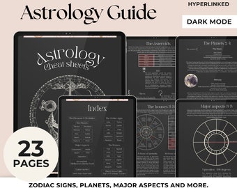Astrology Cheat Sheets: Natal Chart Guide (Digital Download)