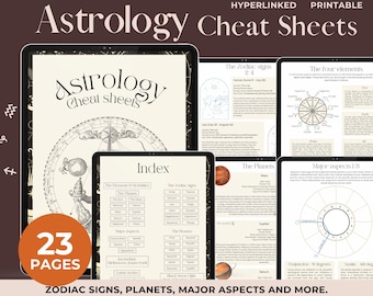 Astrology Cheat Sheets: Natal Chart Basics (Digital Download)