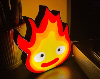 Lámpara decorativa de demonio de fuego para el hogar