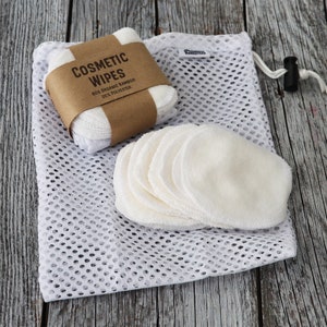 Reuseable Cosmetic Wipes, make up remover pads,  Facial wipes, organic reusable, zero waste, cotton pads, bamboo,  ecofriendly, zerowaste
