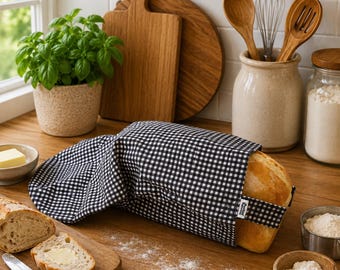 Reusable Bread Loaf Bag: Waterproof Food-Safe, keeps bread fresh