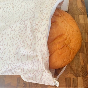 Reusable Bread Storage Bag, FoodSafe and Waterproof. Reusable. Keeps bread fresh