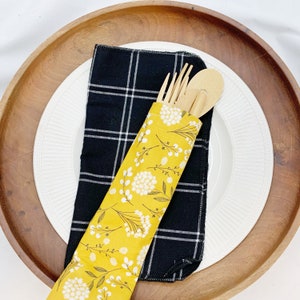 Mehrweg besteck set aus bambus - Etsy.de