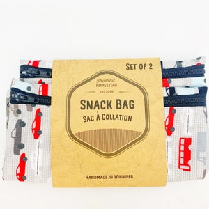 Reusable, Snack Bags, Sandwich Bags, Food storage, litterless lunch, kids lunch, Zero Waste, wet and dry food, keeps food fresh, reuseable