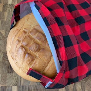 Reusable Bread storage Bag, FoodSafe and Waterproof. Reusable. sourdough french loaf